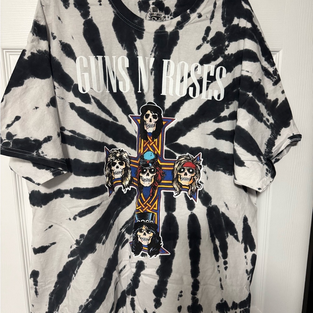 Black and White Tie-Dye Men's T-Shirt